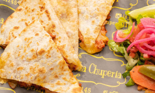 La Chuperia - The Miche Spot - Menu Quesadilla de Flor de Calabaza