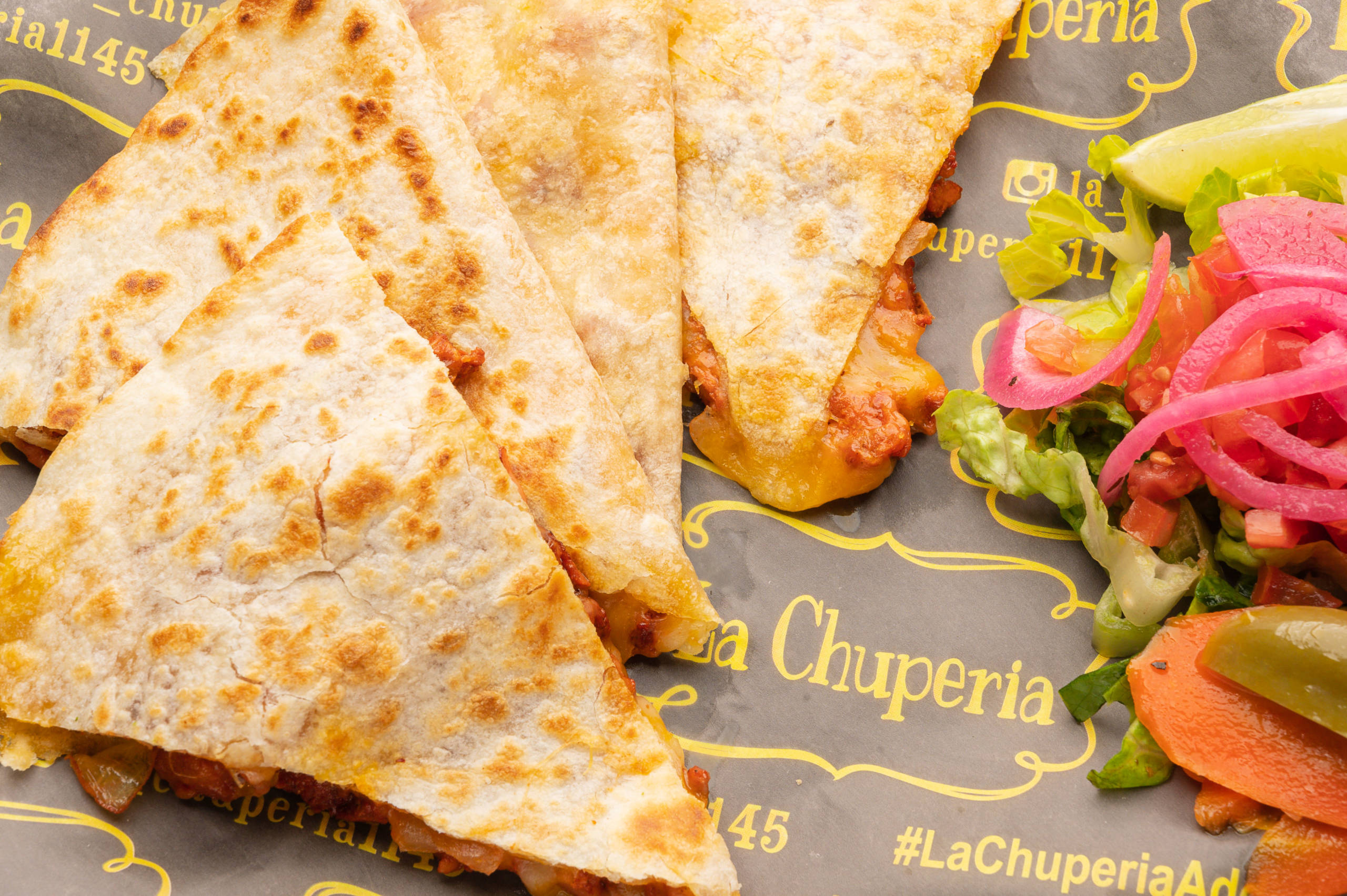 La Chuperia - The Miche Spot - Menu Quesadilla de Flor de Calabaza