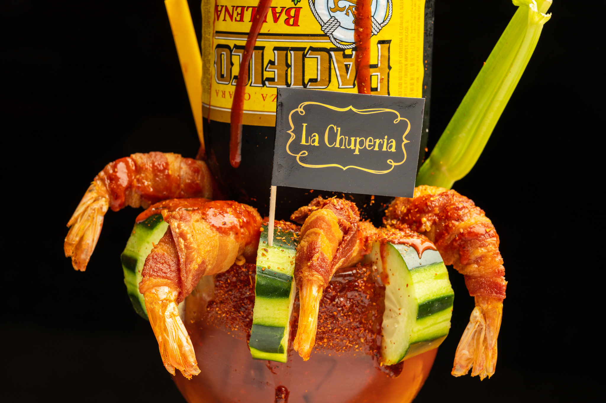 Chuper Bacon Ballena Michelada